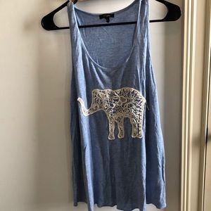 Sky blue elephant tank